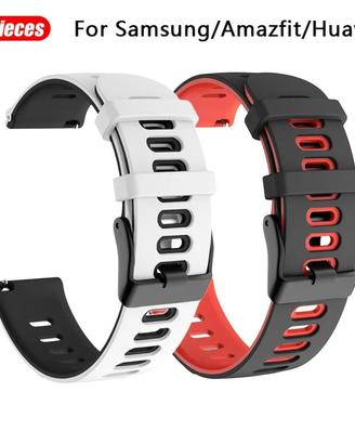 cinturini siliconici nuovi vari x orologi 20/22 mm