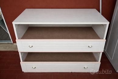 Cassettiera/mobile contenitore bianco