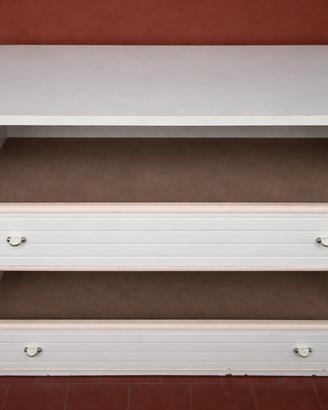 Cassettiera/mobile contenitore bianco