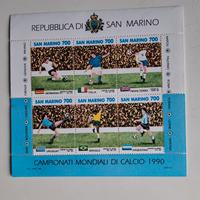 foglietto francobolli San Marino - Italia 90