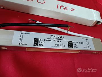 Trasformatore alimentatore striscie led 12V 30W