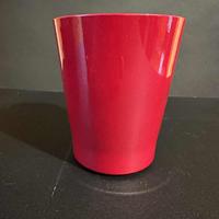 Vasetto in ceramica, porta piante, fiori rosso