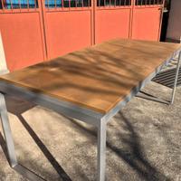 Tavolo industrial design 80x180 con progetto