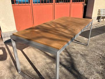 Tavolo industrial design 80x180 con progetto