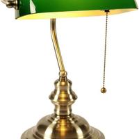 Newrays Lampada da scrivania per banchieri in vetr