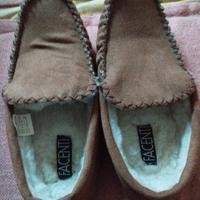mocassini da interno imbottiti in lana