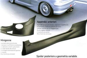 SPOILER POSTERIORE E FLAPS PEUGEOT 206 XS-GTI-RC