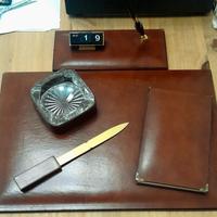 set scrivania da 6, posacenere penna calendario 