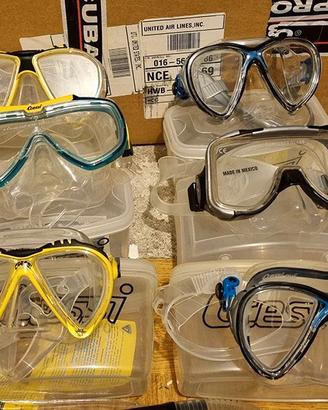 Maschere sub NUOVE Cressi e Scubapro