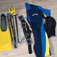 set pesca sub