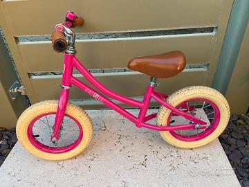 Bici semza pedali Rebel Kidz rosa 12 pollici