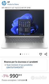 PC HP ProBook 440 G11 ancora sigillato