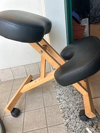 Sedia ergonomica legno
