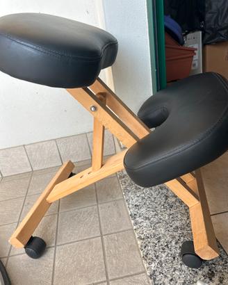 Sedia ergonomica legno