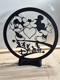 Decorazione 3D in PLA – Coppia Disney con base