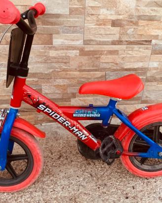 Bici bambino Spiderman bicicletta