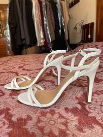 Sandali bianchi tacco alto