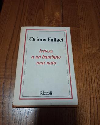 Libro "Lettera a un bambino mai nato" di Oriana Fa