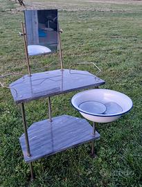 Toilette anni'40/'50 in marmo e ferro