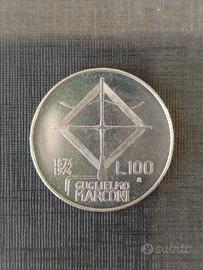 Lire commemorativa 1974 Guglielmo Marconi