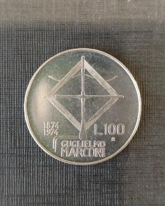Lire commemorativa 1974 Guglielmo Marconi