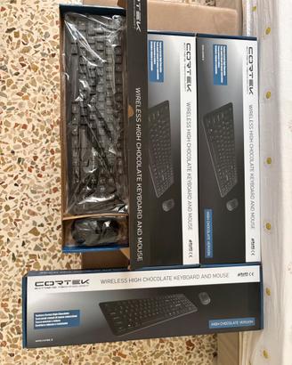 Tastiera +mouse Cortek wirelss nuova