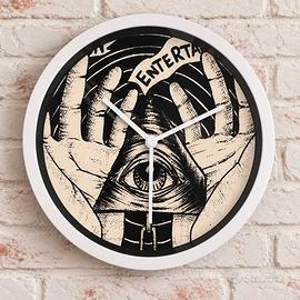 orologio da parete occhio esoterico 