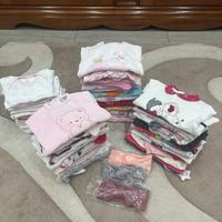 Lotto invernale bambina 0/3 mesi 56 capi