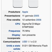 Ipod Shuffle I gen. originale con confezione