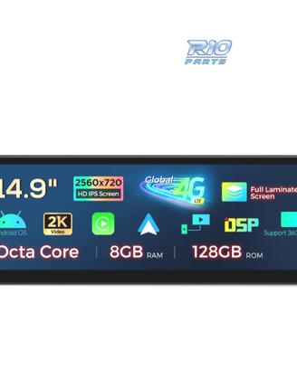 RADIO GPS ANDROID 14 BMW SERIE 5 F07 CIC 15" 8GB+