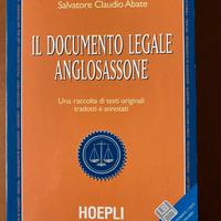 Libro Il documento legale anglossassone