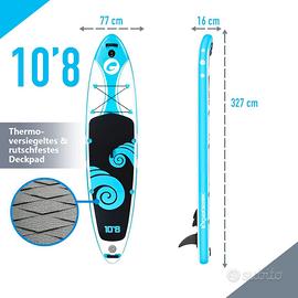 tavola sup pagaia gonfiabile nuova con accesori