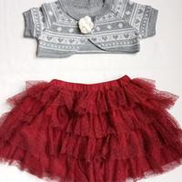 Completo abito di Natale bambina 6/9 anni