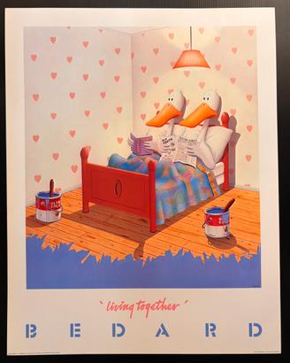 Poster vintage Michael Bedard “Living Together”