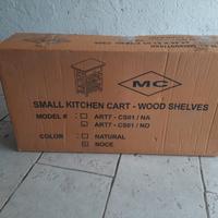 Carrello da cucina in legno nuovo