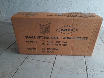 Carrello da cucina in legno nuovo