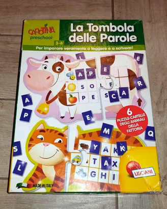 Gioco Educativo tavola Lisciani Tombola Parole
