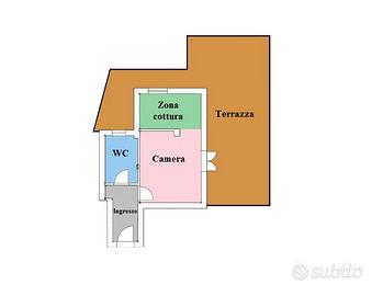 Attico arredato + terrazzo da 50mq. in Via Nebrodi
