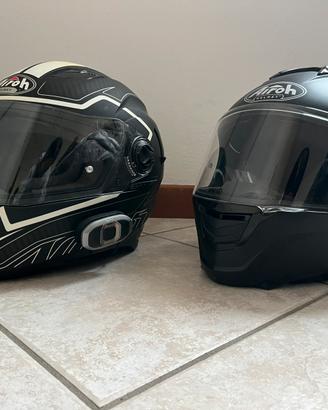 Coppia caschi Airoh + interfoni Sena Sf4 dual