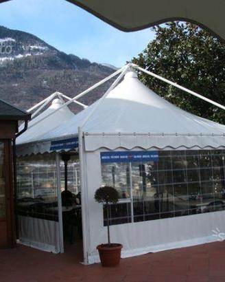 Gazebo pagoda 4,90x4,90 nuovo stock