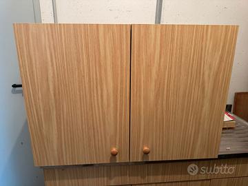 LAVELLO INOX CON BASE E PENSILE SCOLAPIATTI
