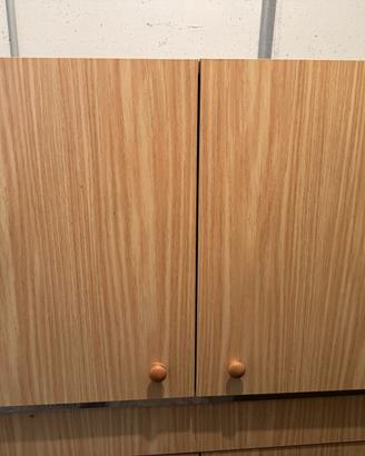 LAVELLO INOX CON BASE E PENSILE SCOLAPIATTI
