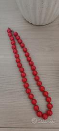 collana pietre rosse