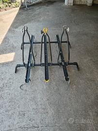 Barre con porta bici per tettuccio auto