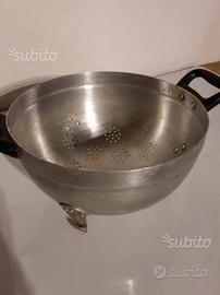 Scolapasta alluminio antico shabby chic vintage