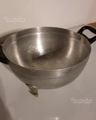 Scolapasta alluminio antico shabby chic vintage