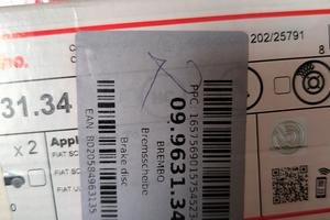 dischi freno Brembo 09.9631.34
