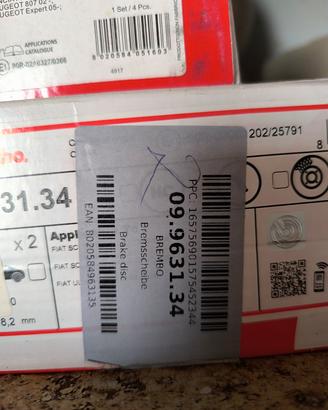 dischi freno Brembo 09.9631.34