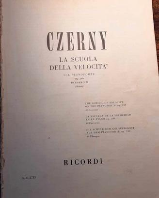 Czerny, La scuola della velocità sul pianoforte