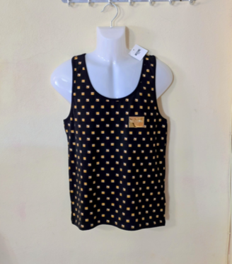 CANOTTA MOSCHINO Nuova Originale Taglia S nero Oro